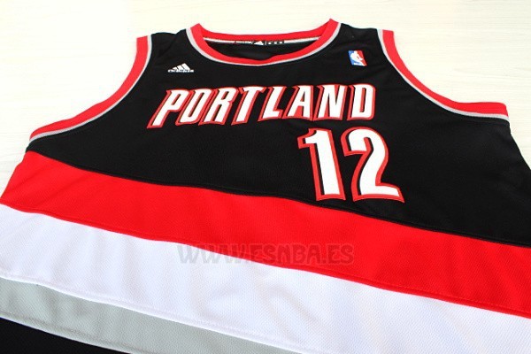 Camiseta Portland Trail Blazers LaMarcus Aldridge #12 Negro